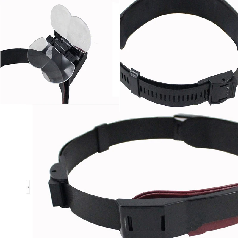 Magnifying Glass With Led Lights 1.7x 2 x 2.5x 3.5x Head Mounted Magnification Loupes Double Lens Head-mounted Reading Magnifier |