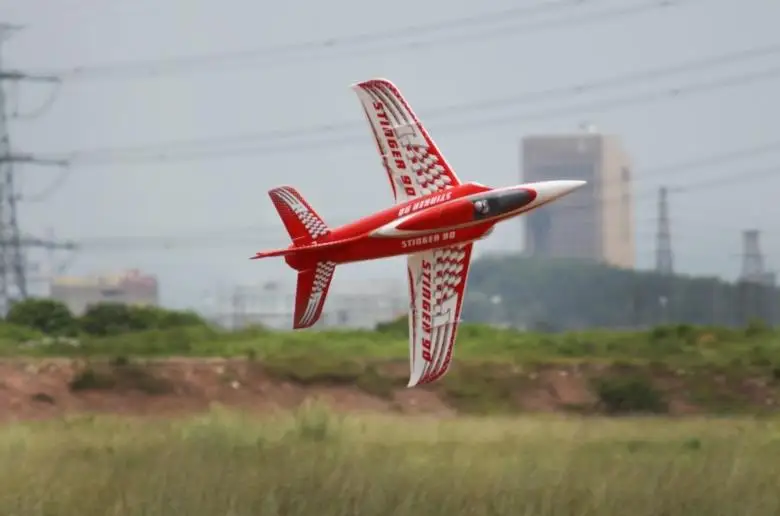 Без аккумулятора 90 мм EDF RC Jet Stinger RTF с выдвижным шасси|rtf ready to fly|rtf electric rc jetsbattery spacer |