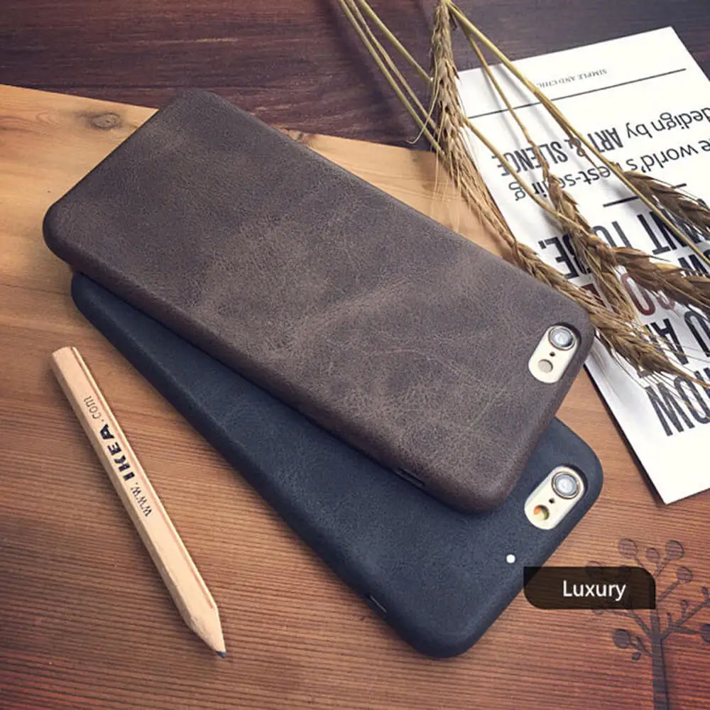Роскошный оригинальный классический винтажный кожаный чехол для телефона iphone X S
