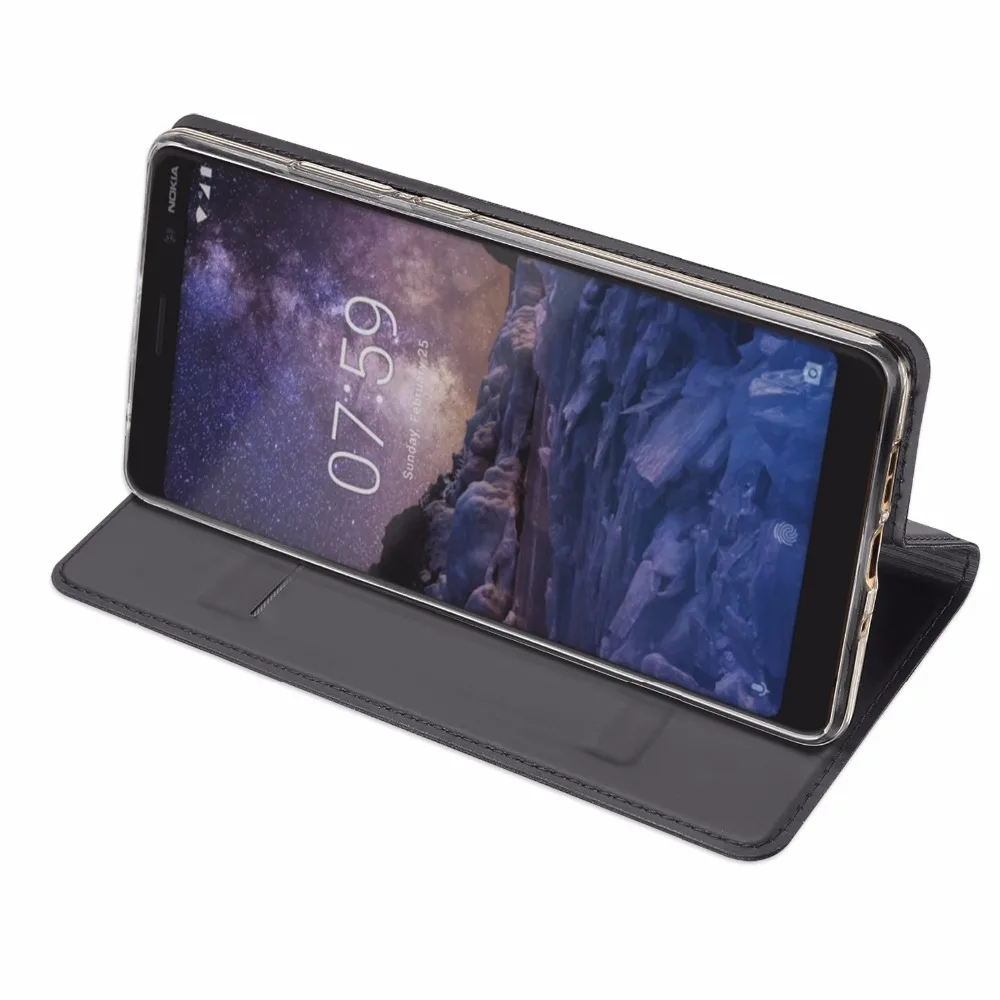 Для Nokia 7 Plus чехол роскошный Флип PU кожаный для 5 1 2 3 6 8 X6 X7 защитный чехол-кошелек |