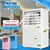 Portable 3 Colors 24V 24W 3 Speed Cooling 5 Leaf Fan Mini Spray Humidification Air Conditioning Fan