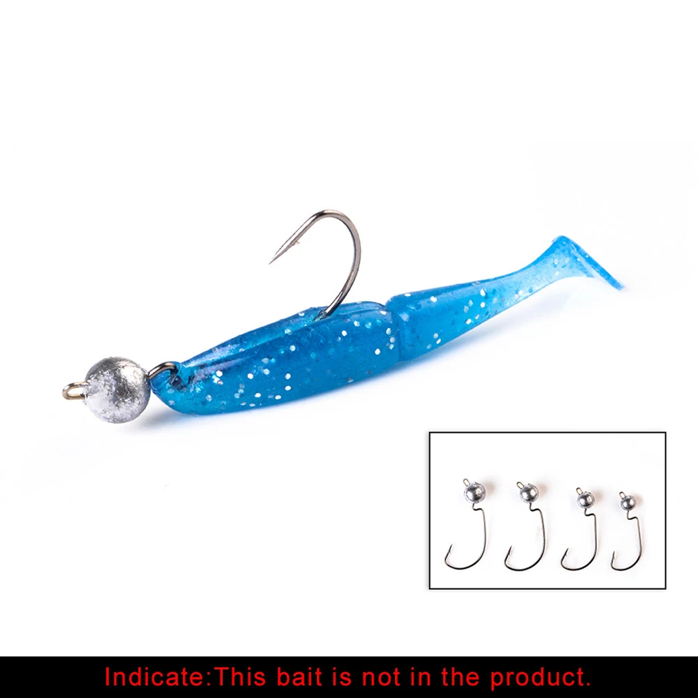 FISH KING рыболовные мягкие крючки для червя 3/0 #-10g #-7g 2/0 #-5g 1/0 #-3 5g из углеродистой