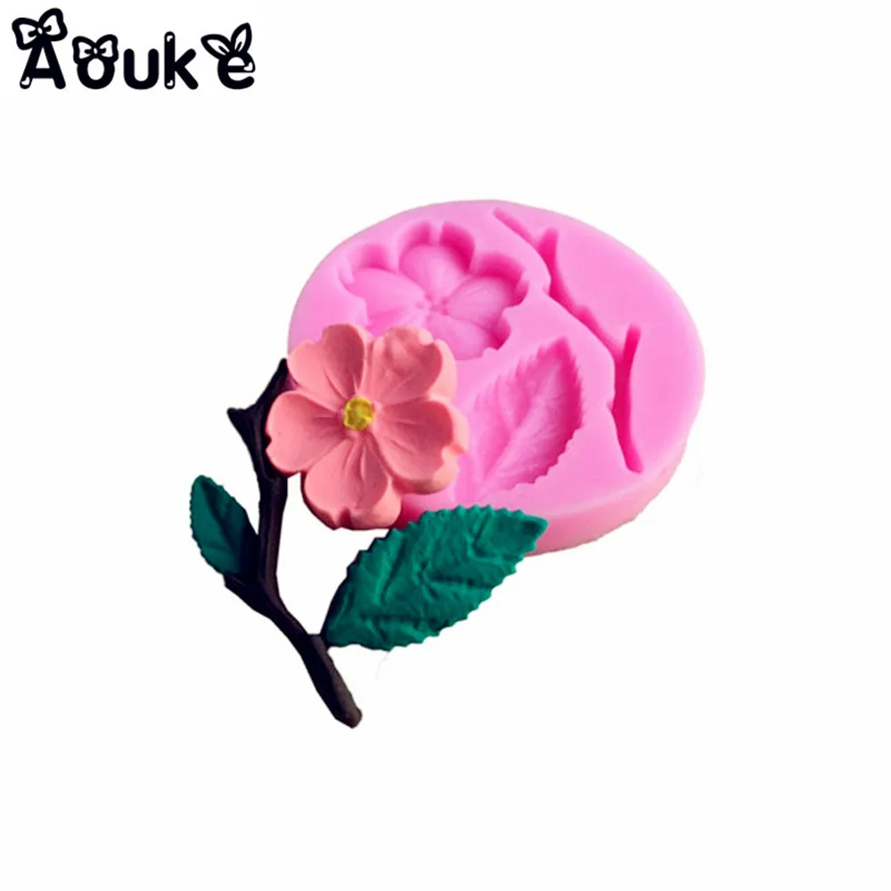 Декоративная силиконовая форма для торта в форме персиковых веток|baking tools|cake