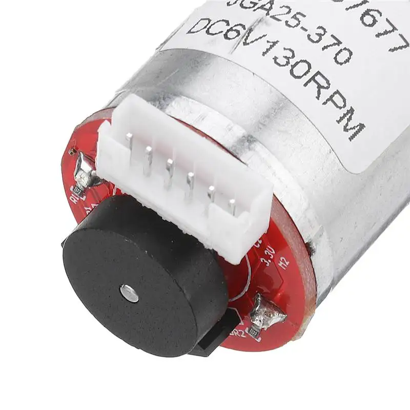 1 шт. 25GA370 DC 6V микро редукционный мотор с кодировщиком редуктор скорости