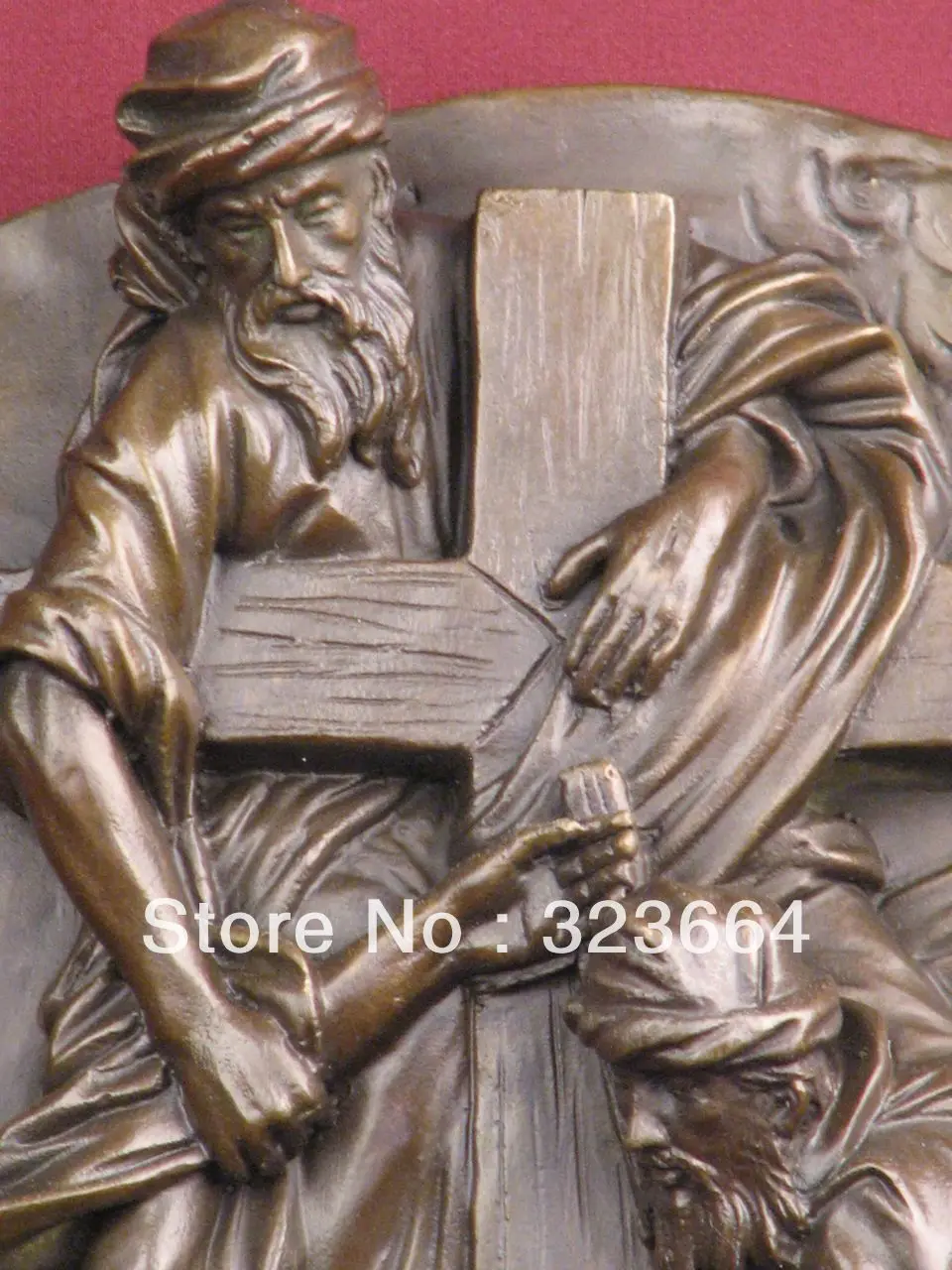 Бронзовая скульптура Иисус Христос налет рельеф религиозная статуя|statues