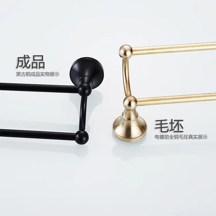 AUSWIND винтажный круглый базовый черный Твердый латунный настенный аксессуар для