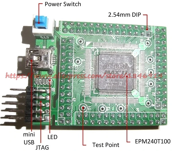 Обучающая Новая основная плата CPLD EPM240T100 минимальная система JTAG/USB