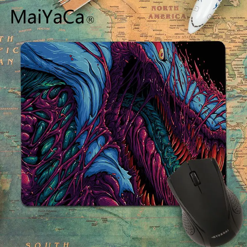 Небольшой резиновый коврик для мыши MaiYaCa с обоями hyper beast 4k под заказ ноутбуков и