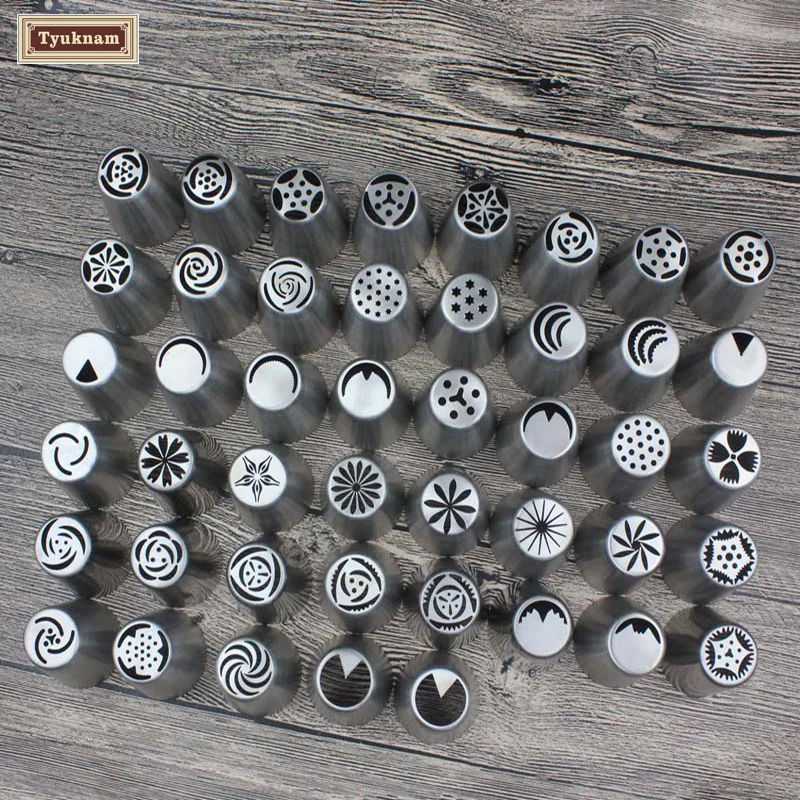 7 шт. русский Кондитерские Торт Обледенение Трубопроводы Отделка насадки выпечки