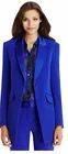 Осенне-зимний офисный Женский блейзер, Женский базовый элегантный офисный брючный костюм ярко-синего цвета, костюм из двух предметов на заказ