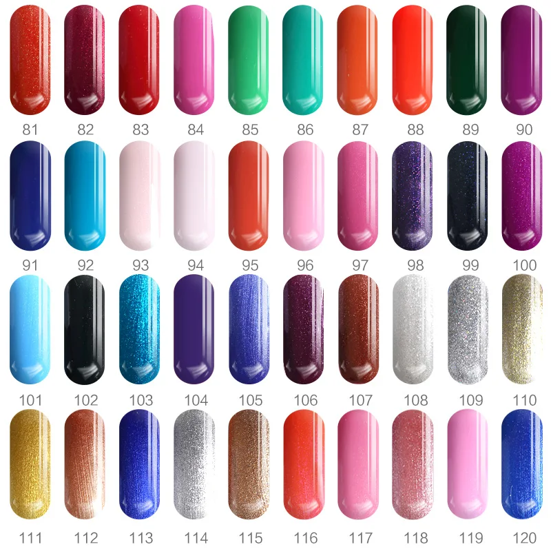12 Бутылки/серия 8 мл Чистый Цвет SIOUX Nail Art Гель Украшения DIY Маникюр МЛ Исчезают UV LED