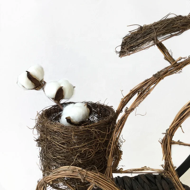 8 Inch 3 Heads Artificial Cotton Flower Boll Single Picks for Farmhouse Decor Dried Flowers | Дом и сад