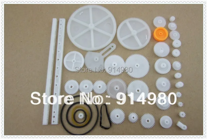 34 шт. много Пластик передач стойки шкив ремень червячная одно-и дважды 8-56 зубов