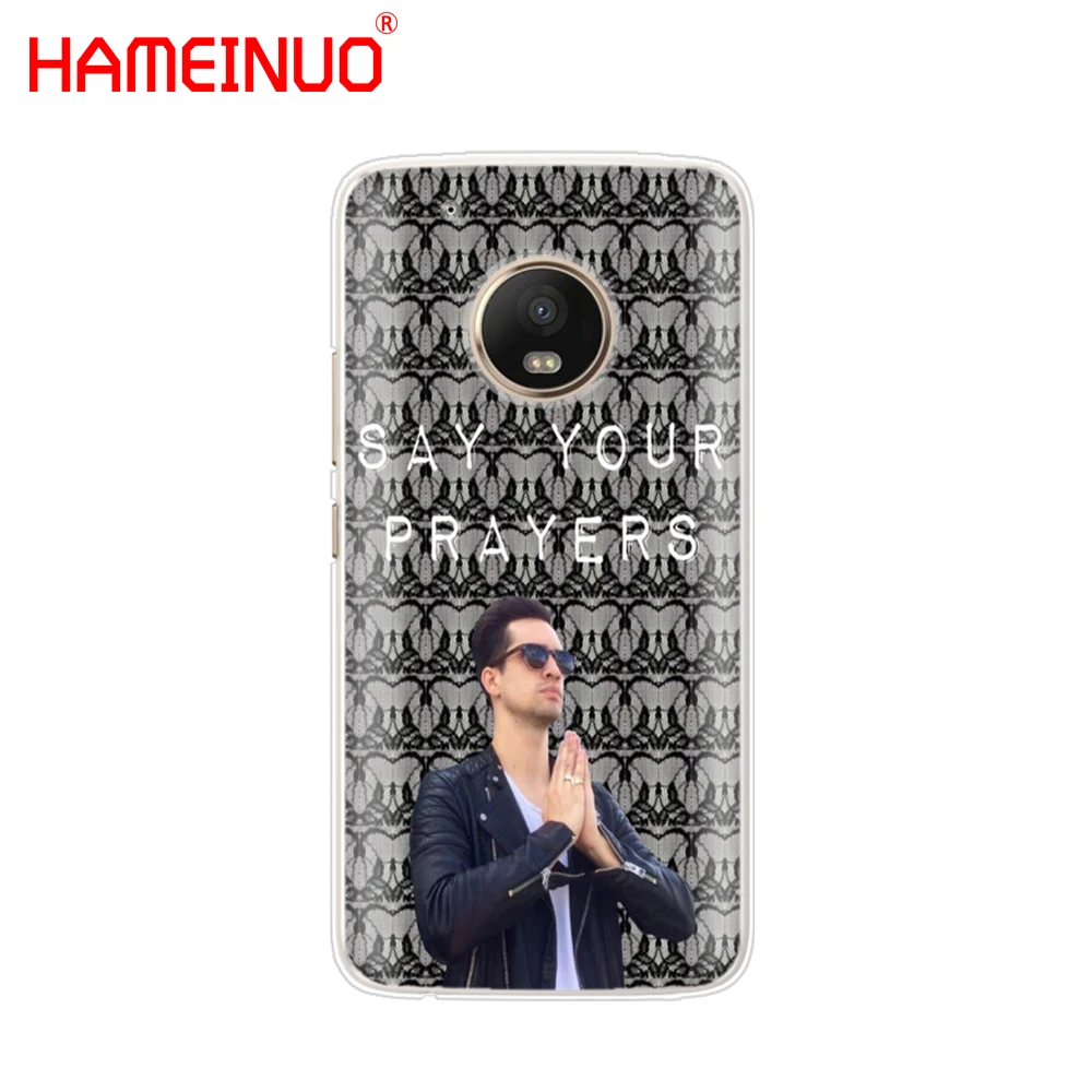 HAMEINUO brendon урие Panic At The Disco чехол для телефона Motorola Moto X4 E4 C G6 G5 G5S G4 Z2 Z3 PLAY PLUS|Бамперы| |
