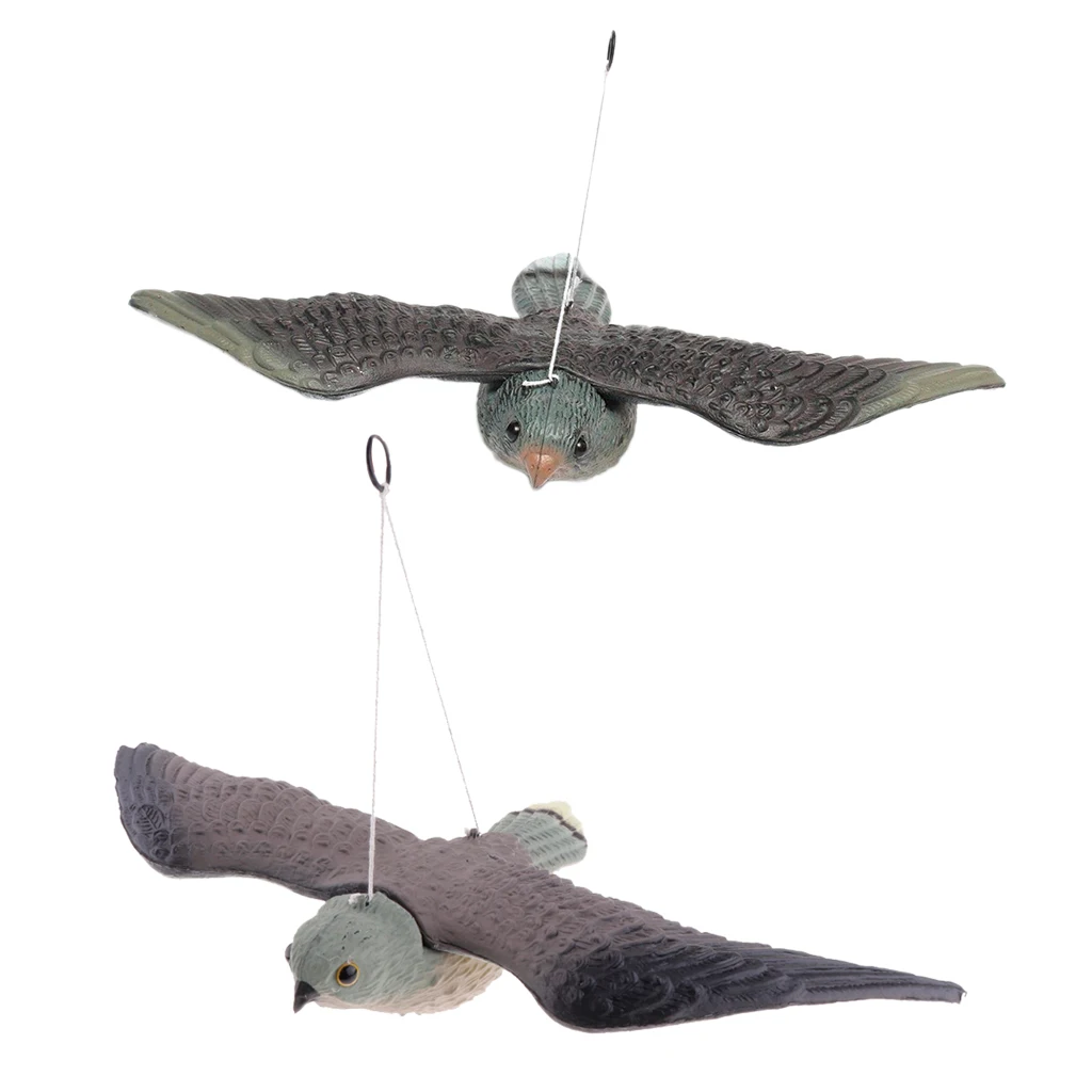 Комплект из 2 предметов яркие Летающий ястреб птица напугать манок Защита от птиц