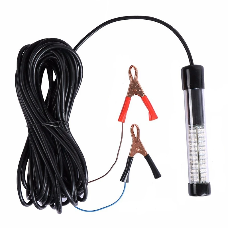 Зеленый подводный светильник погружной ночной рыбацкий для рыбалки er 900 люменов