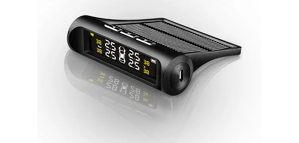 Датчик TPMS Мотоцикл Солнечная Беспроводная система контроля давления в шинах Система безопасности автомобиля давление в шинах guage пластиковый корпус автомобильной сигнализации