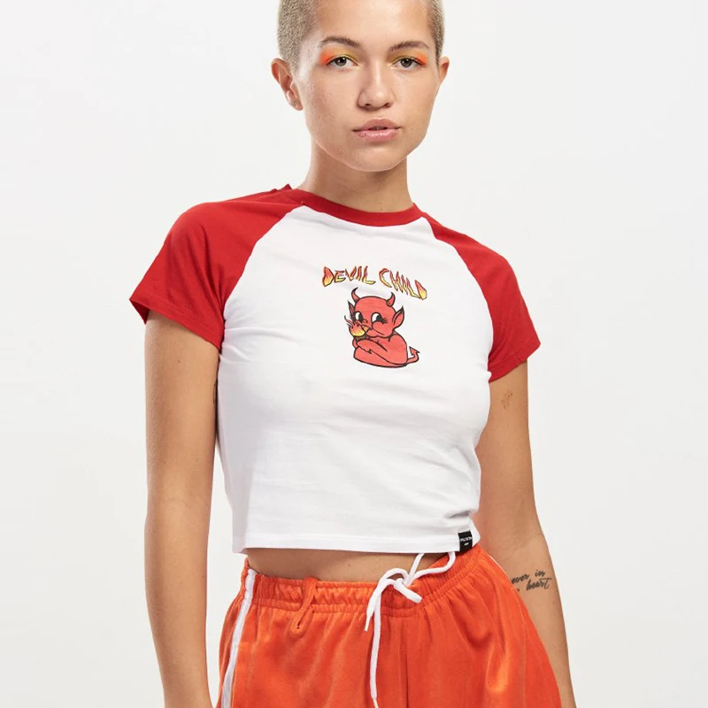2019 новый летний мультфильм футболки для Для женщин белый принтом Kawaii рубашка