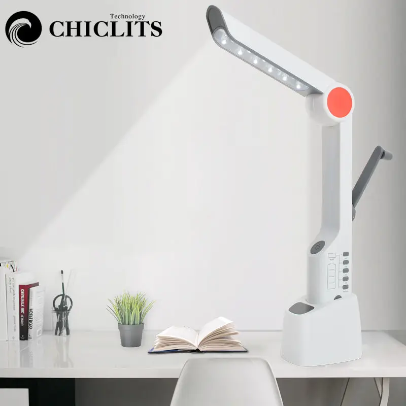 Светодиодная настольная лампа CHICLITS с солнечной батареей и USB зарядкой защитой