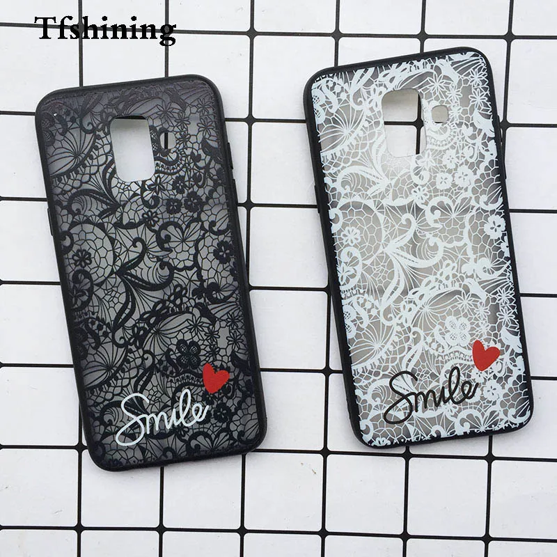 Чехол Tfshining для телефона с кружевными розами и цветами Samsung s9 Plus S8 Note 8 9 чехол galaxy S6