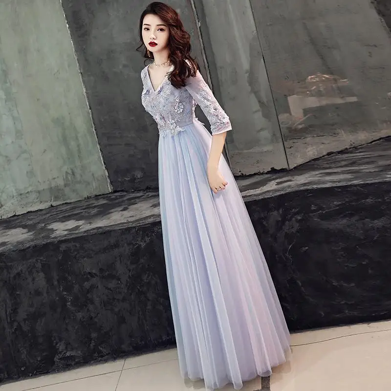 Розовый элегантное платье для невесты женские Длина Vestidos Noble цветочным бисером формальные Вечеринка платья XS S M L XL XXL - Цвет: Style 11