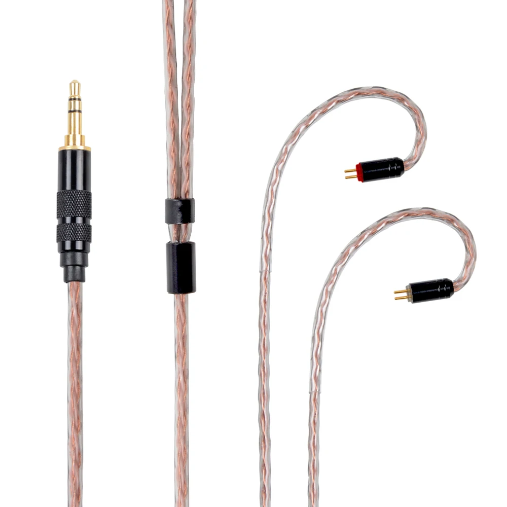 NiceHCK 8 ядро чистый Медь кабель MMCX/2Pin 4 4/3 5/2 5 мм для съемки V90/V80 TFZ KZZSX/ZSN/ZS10CCAC10/C16