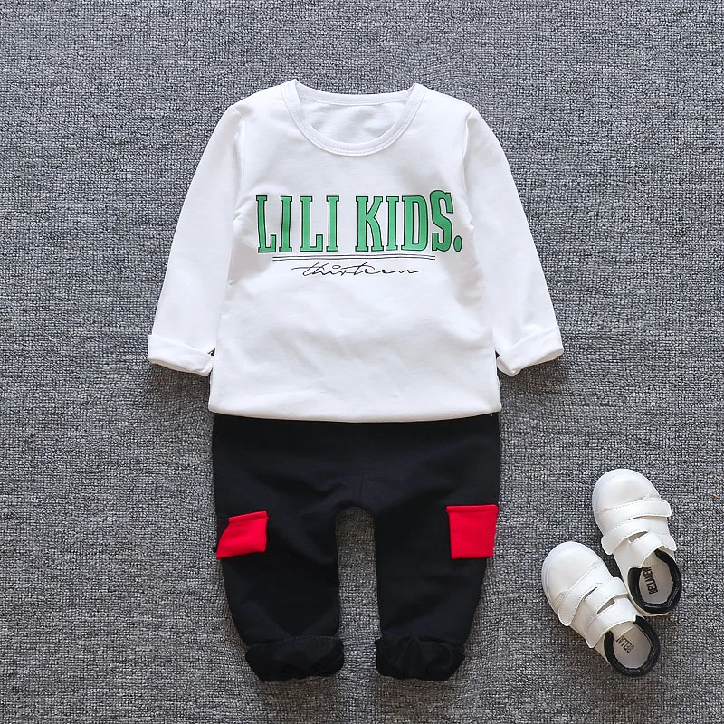 2018 Limited New Little Devil Sport Wear For Children's Clothing Sets Baby Hoodies Clothes Autumn Sports Suit Kids Sweatshirts | Детская