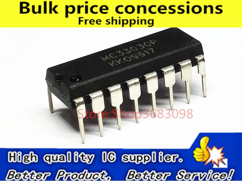 Бесплатная доставка MC33030P MC33030 DIP 16 Новый IC|Запасные части| |