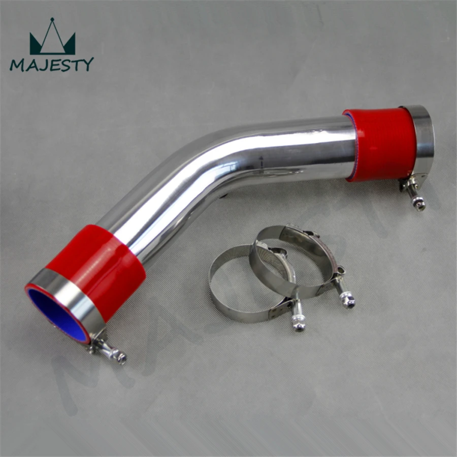 45 градусов Turbo 51 мм 2 &quotалюминиевая трубка интеркулера/трубопровод + силиконовый