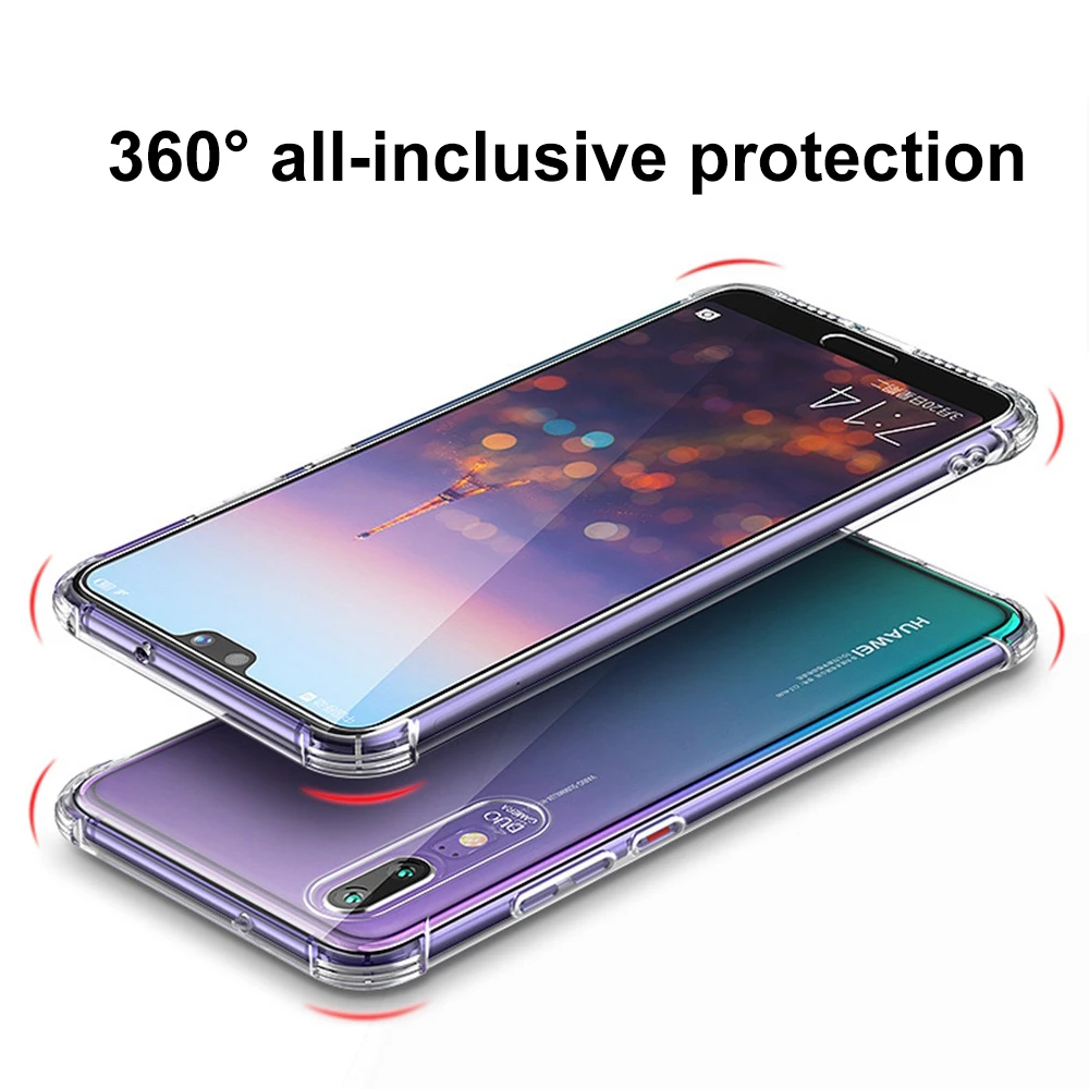 Ультратонкий Прозрачный чехол Heyytle для huawei P30 P20 Pro Y6 защита от падения mate 20 Lite