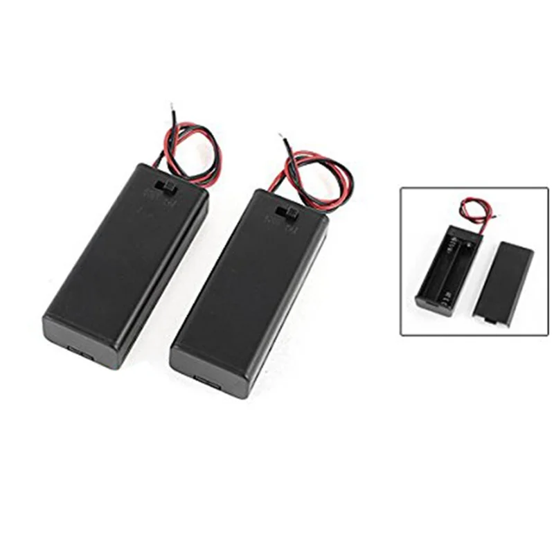 2x2 x AAA 3 V держатель батареи корпус коробка провода переключатель вкл./выкл. М