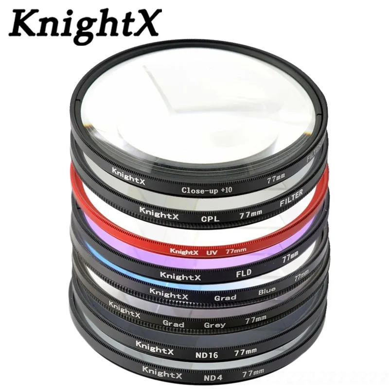 

KnightX Macro Close Up uv cpl star Filter for Sony Nikon Canon EOS DSLR d5200 d3300 d3100 d5100 nd gopro lens lenses 52 58 67 mm