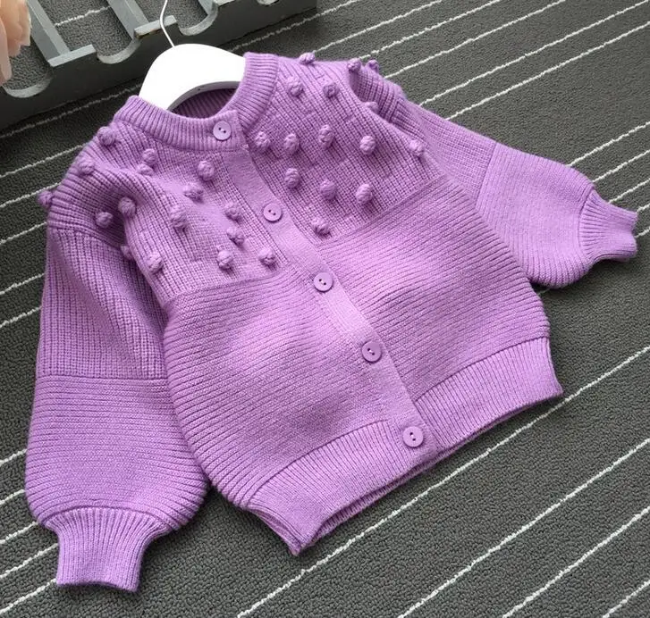 purple Rlyaeiz/Коллекция года; сезон весна-осень; Повседневный свитер для девочек; Модная вязаная одежда в стиле пэчворк; вязаный кардиган для девочек; Одежда для маленьких девочек; одежда для От 3 до 9 лет - Цвет: purple