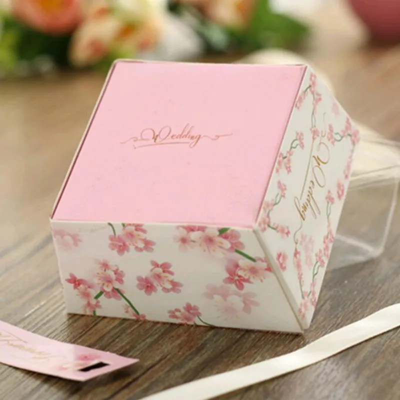 Коробка для конфет Baby Shower коробки свадебных сувениров с лентой подарки гостей