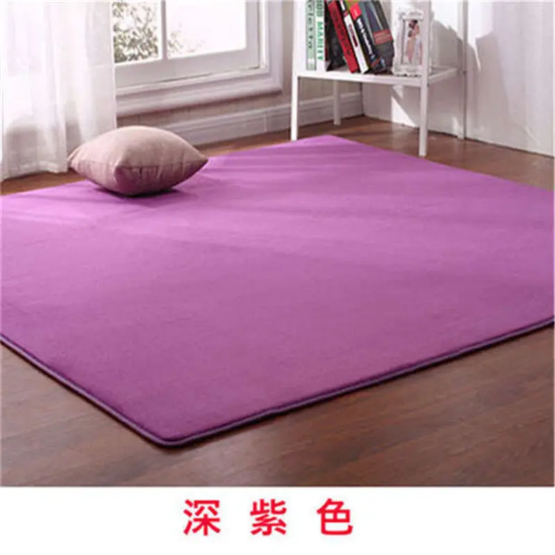 Однотонный ковер для гостиной чайного пола журнального столика напольный коврик