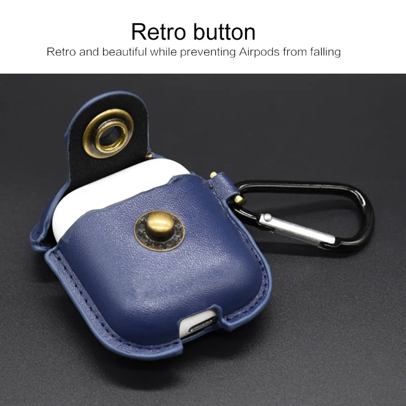 Подходит для кожаных чехлов Airpods bluetooth гарнитура защита от царапин сумка IPhone