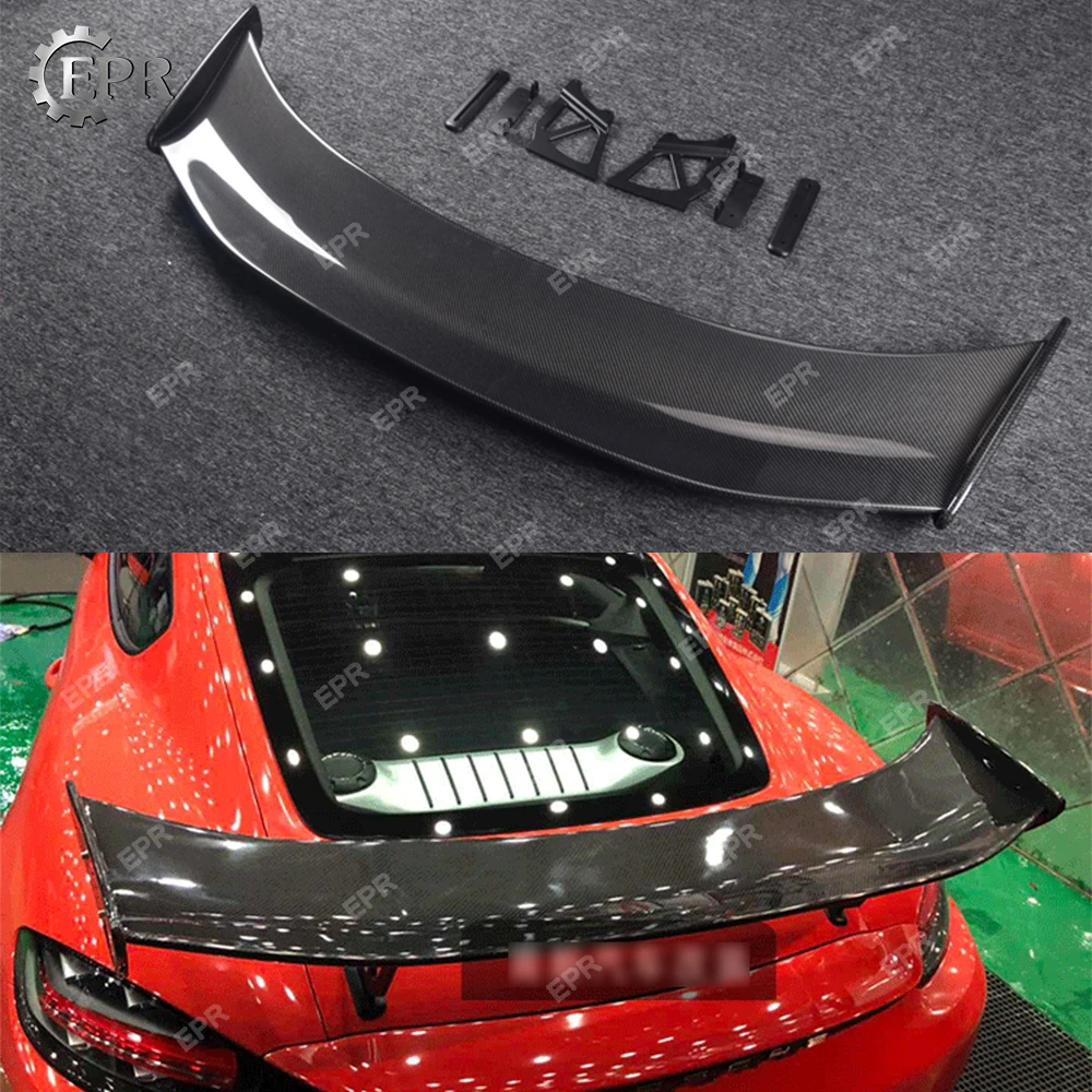 Карбоновая губа для Porsche 2016 и новее Boxster 718 Cayman 982 GT4 Тип углеродного волокна GT