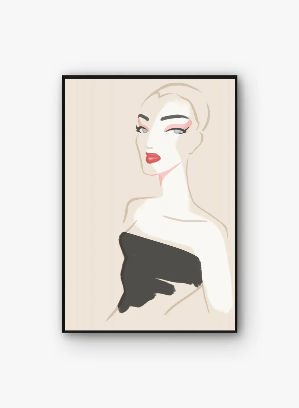 

Elle Art Canvas Painting Art Print Poster Picture Wall Modern Minimalist Bedroom Living Room Decoration