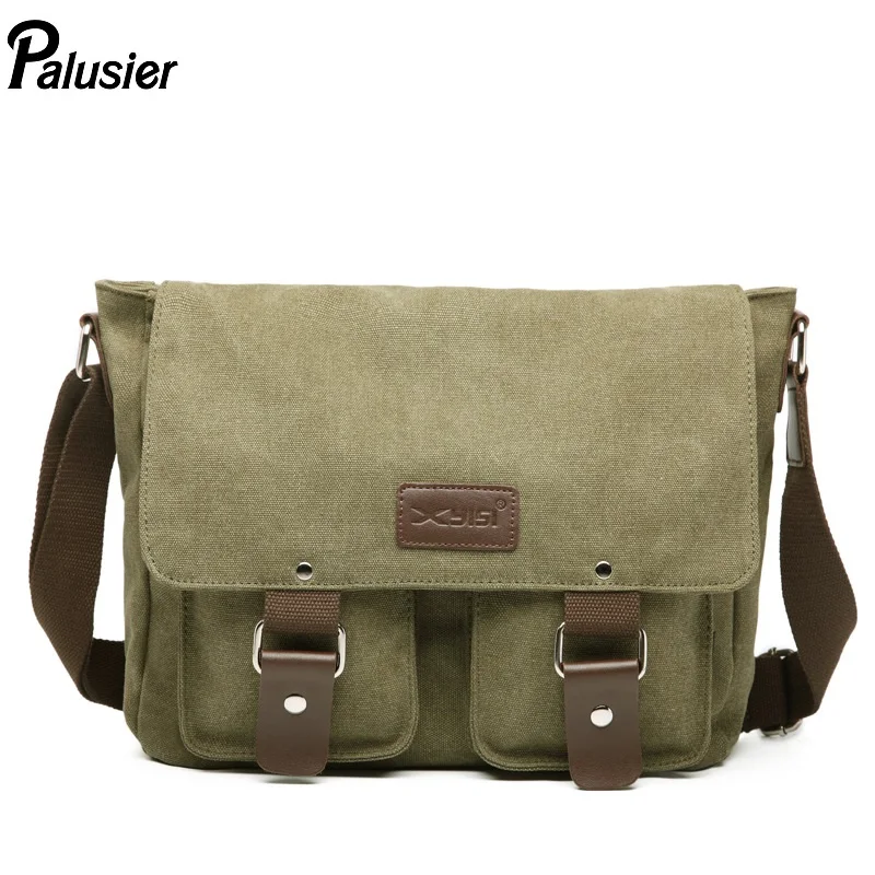 Мужская винтажная Холщовая Сумка через плечо многофункциональная модная