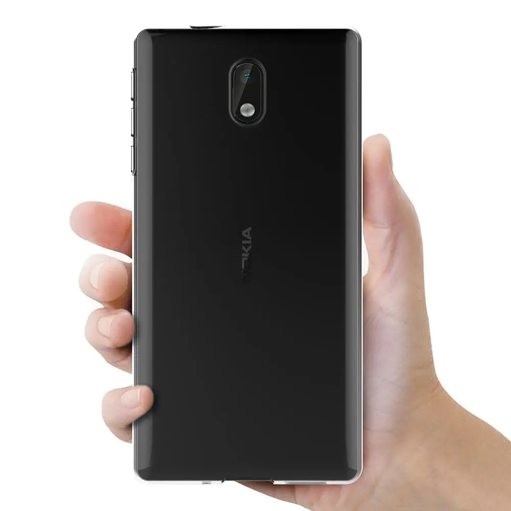 Чехол для Nokia 3 5 дюймов ультра тонкий мягкий Силиконовый ТПУ резиновый