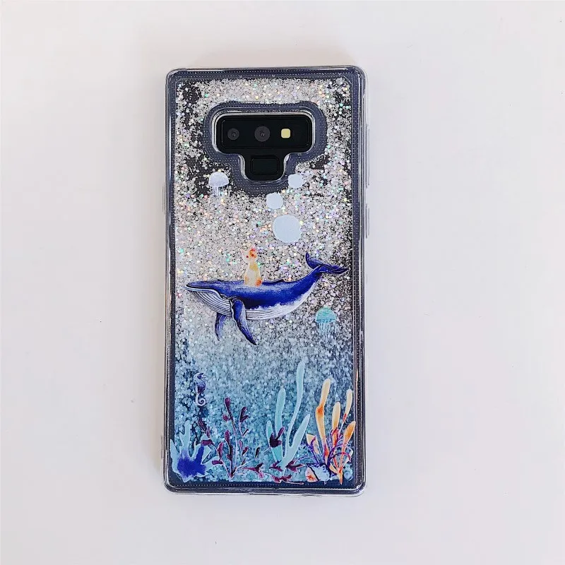 Жидкий блестящий чехол для телефона samsung galaxy Note 9 8 роскошный S9 S8 S7 Edge A6 A8 Plus 2018 J5 J7 J3