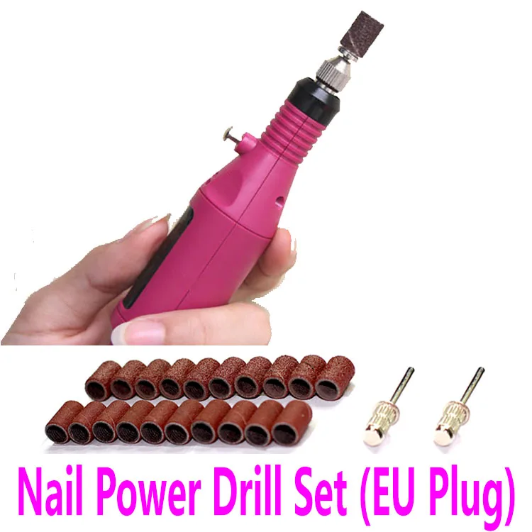 20 шлифовальных рукавов мини набор для формирования ногтей 3/32 электрическая