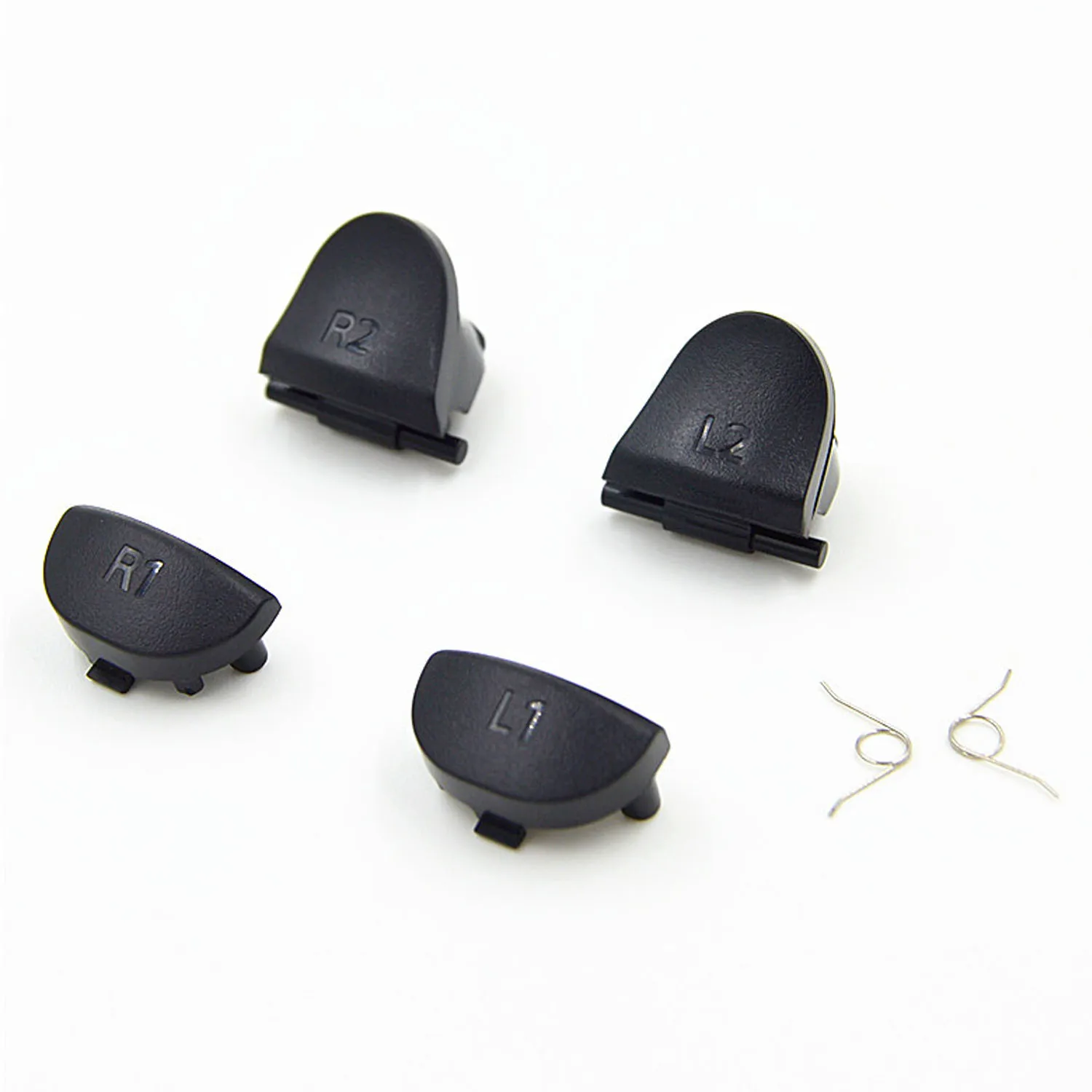 4 шт. Набор сменных пусковых кнопок Bevigac L1 R1 L2 R2 с 1 парой пружин для контроллера Sony