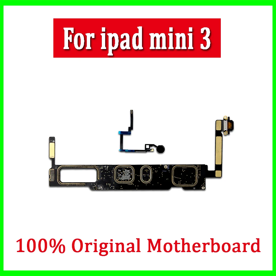 Материнская плата для iPad Mini 3 WiFi версия с сенсорным ID 16 Гб 64 128 ГБ оригинальная