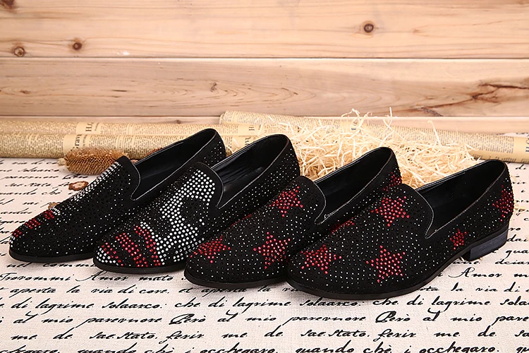 Choudory Кристалл Горного Хрусталя Мужская Обувь Класса Люкс Из Натуральной Кожи