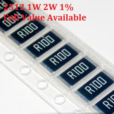 50 шт. 2512 2 Вт R001 0.001R 1mR R002 0.002R 2mR R003 0.003R 3mR R004 0.004R 4mR R005 0.005R 5mR 1% Ом SMD резистор из сплава