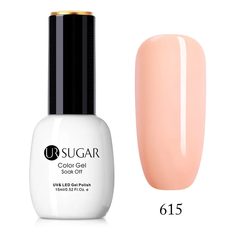 615 Ur Sugar УФ-гель для ногтей 15 мл Блестящий горячий лак для ногтей 49 цветов на выбор Гель-лак для нейл-арта - Цвет: 615