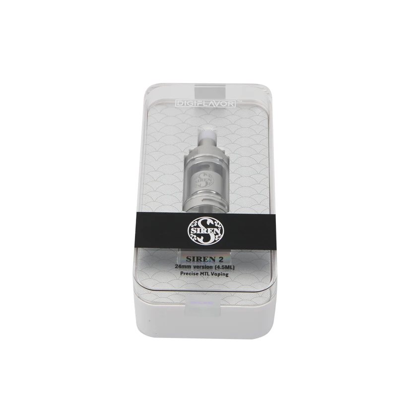 Оригинальный Digiflavor Siren 2 V2 GTA MTL бак впаривания 4 5 мл 24 мм электронная сигарета