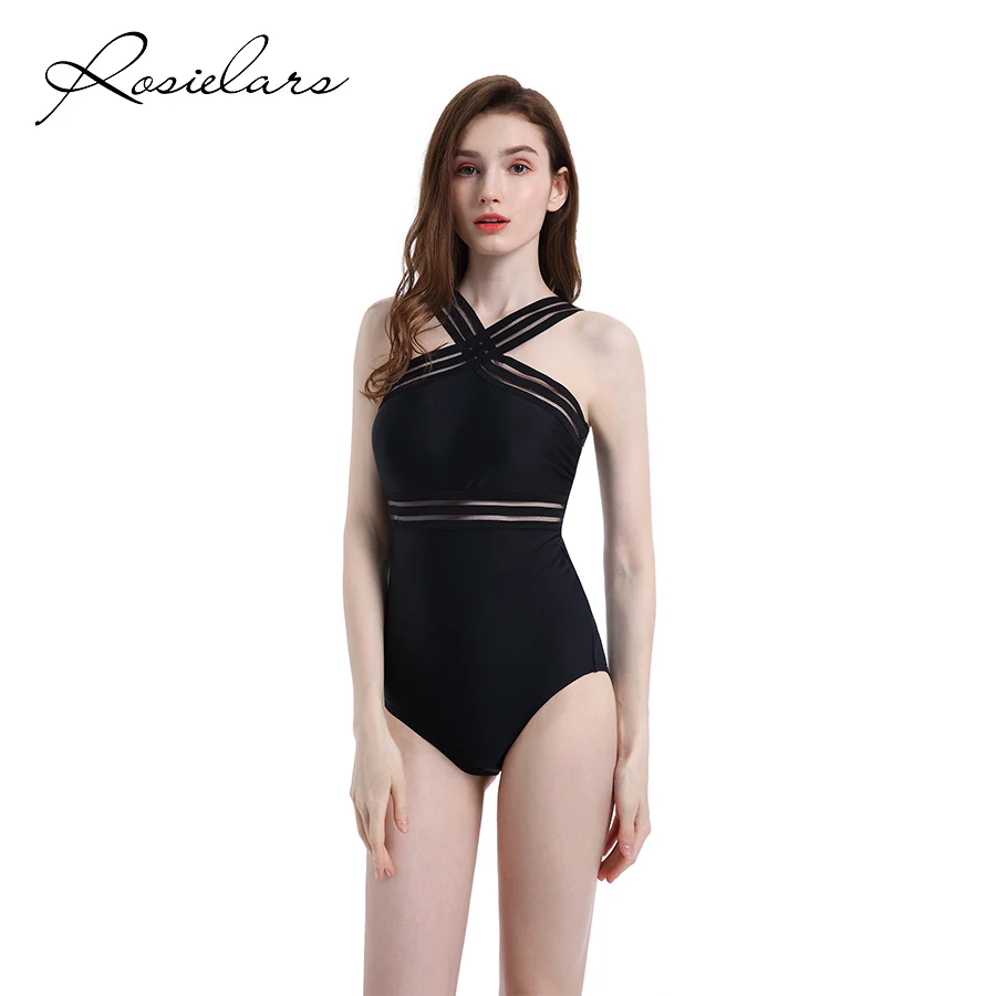Женский купальный костюм ROSIELARS сексуальный цельный купальник с эластичным