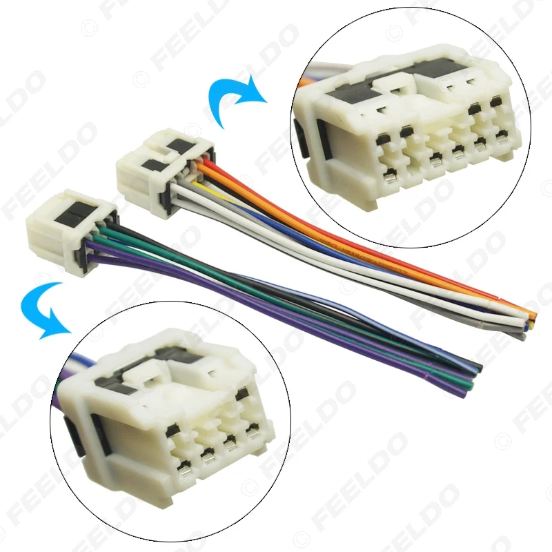 Автомагнитола FEELDO 1 комплект электропроводка адаптер для старого NISSAN Micra патруль